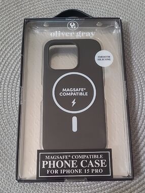 MagSafe Compatible Smooth Silicone Phone Case for iPhone 15 Pro